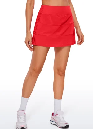 Fashion CRZ YOGA Feathery-Fit Soft High Waist Tennis Skirt 14''
