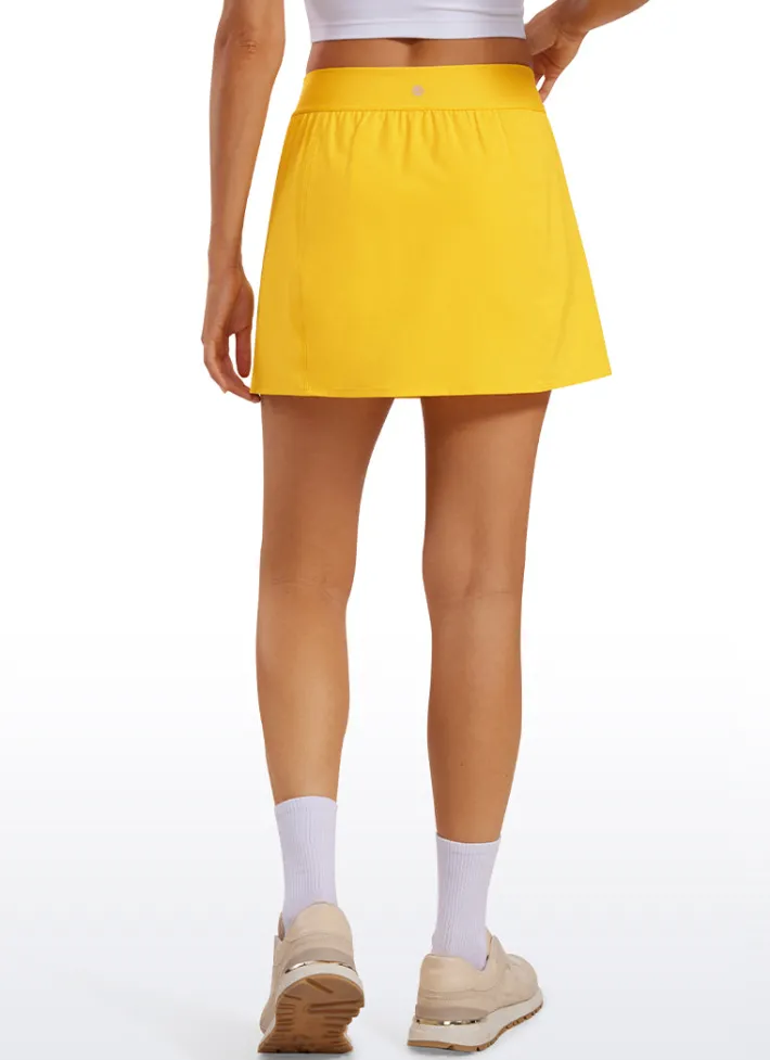 Flash Sale CRZ YOGA Feathery-Fit Soft High Waisted Golf Skirts with Pockets 14''