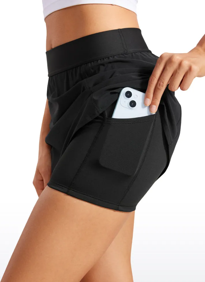 Flash Sale CRZ YOGA Feathery-Fit Soft High Waisted Golf Skirts with Pockets 14''