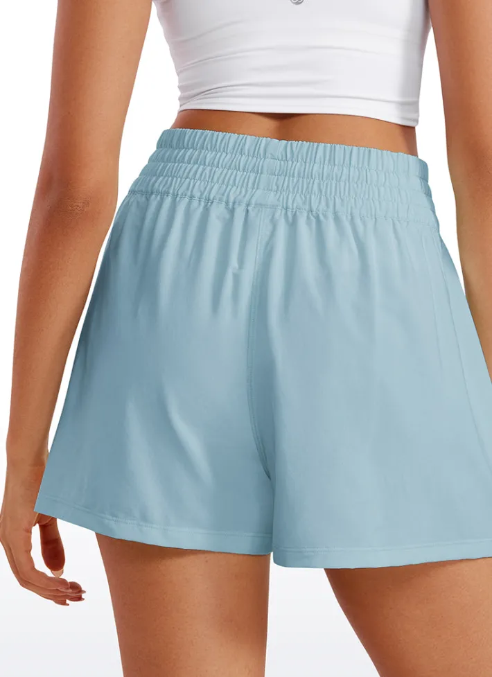 Sale CRZ YOGA Feathery-Fit Soft High Waisted Linerless Golf Shorts with Pockets 3''