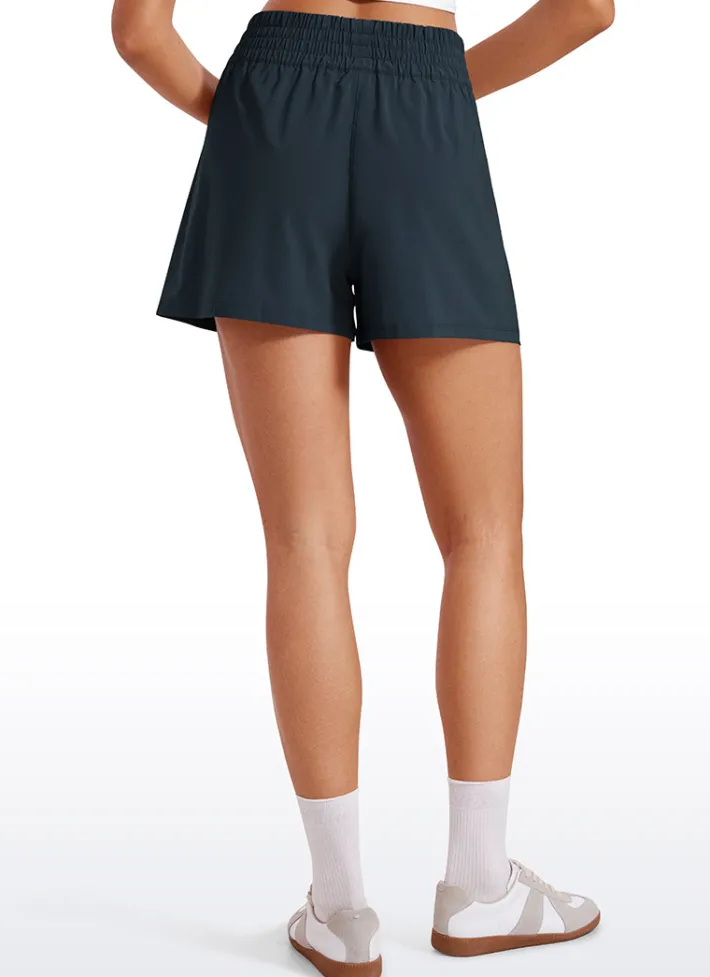 Sale CRZ YOGA Feathery-Fit Soft High Waisted Linerless Golf Shorts with Pockets 3''