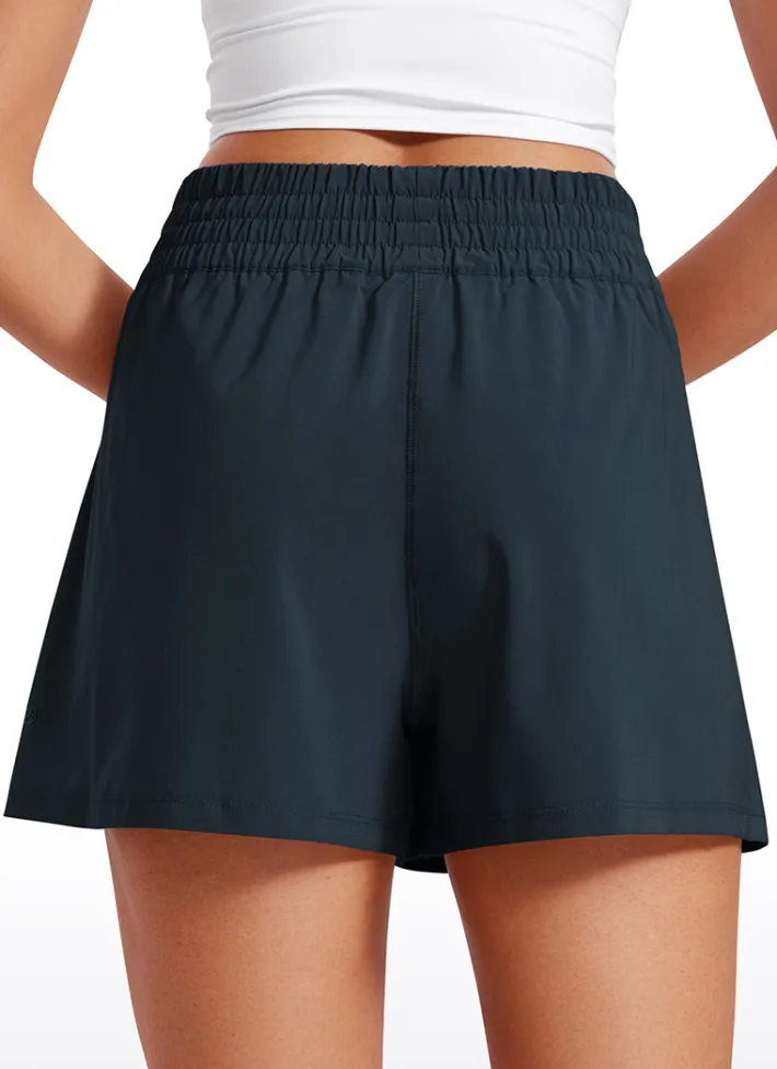 Sale CRZ YOGA Feathery-Fit Soft High Waisted Linerless Golf Shorts with Pockets 3''