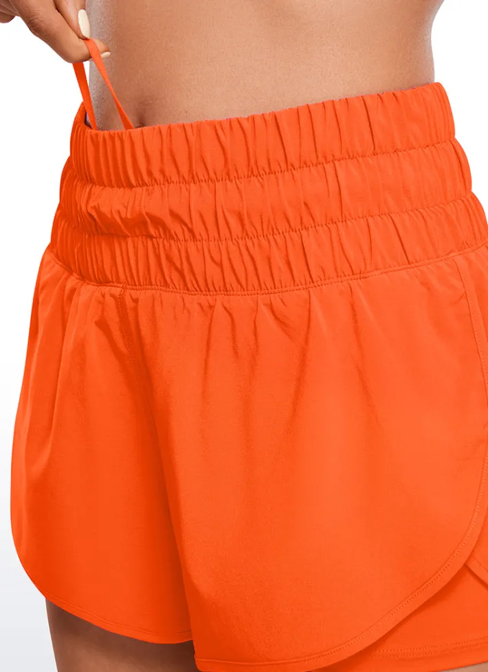Store CRZ YOGA Feathery-Fit Soft High-Rise 2 in 1 Shorts 3''
