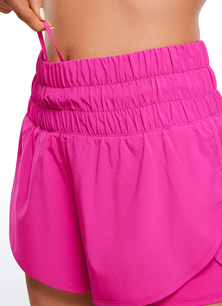 Store CRZ YOGA Feathery-Fit Soft High-Rise 2 in 1 Shorts 3''
