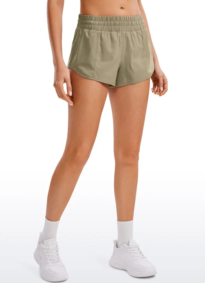 Cheap CRZ YOGA Feathery-Fit Soft Low Rise Mesh Liner Shorts with Zip Pocket 2.5''