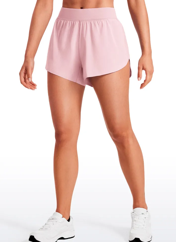 Flash Sale CRZ YOGA Feathery-Fit Soft Mid Rise Dolphin Lined Shorts 4''