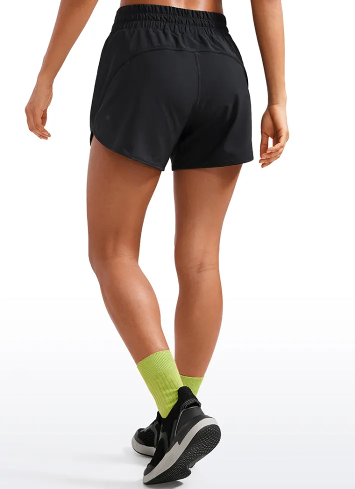 New CRZ YOGA Feathery-Fit Soft Mid Rise Lined Shorts 5''