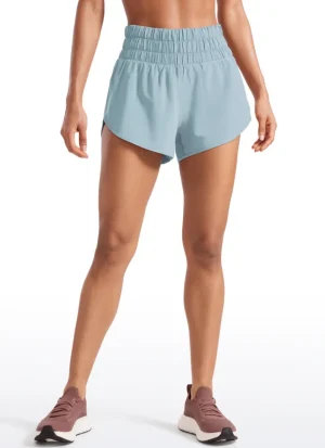 Outlet CRZ YOGA Feathery-Fit Soft Super High Waisted Dolphin Shorts Pocket 3''