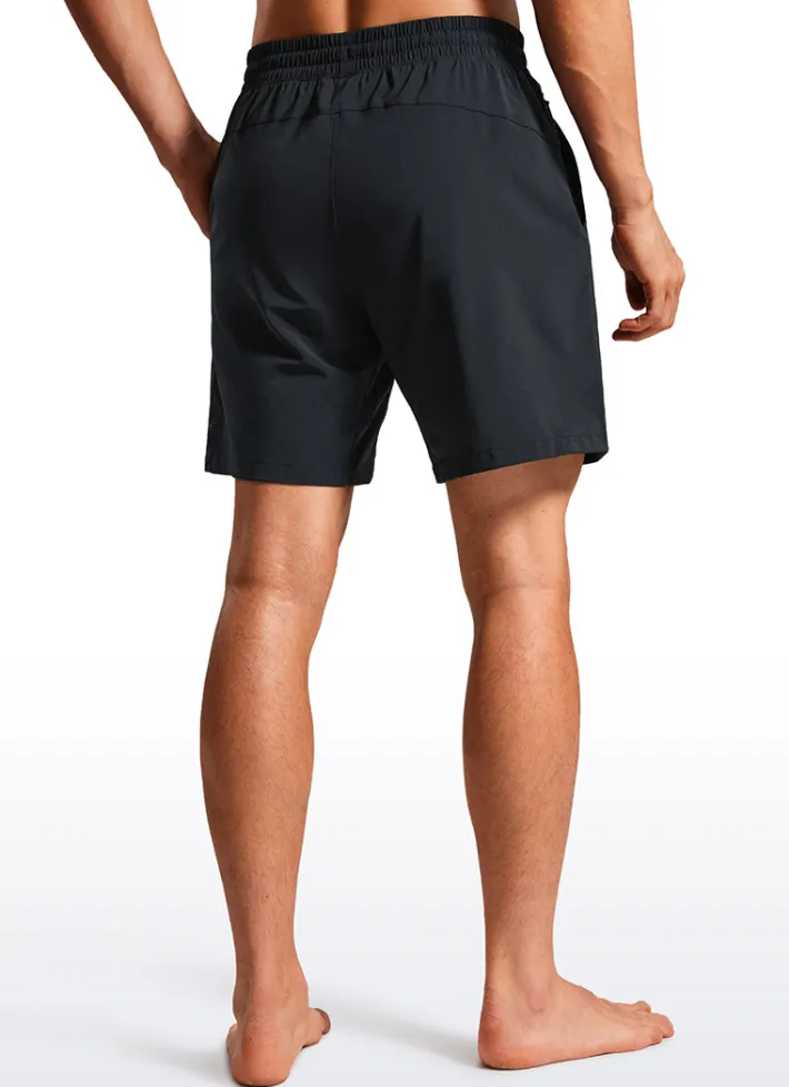 Clearance CRZ YOGA Feathery-Fit Swim Trunks 7'' with Zipper Pockets