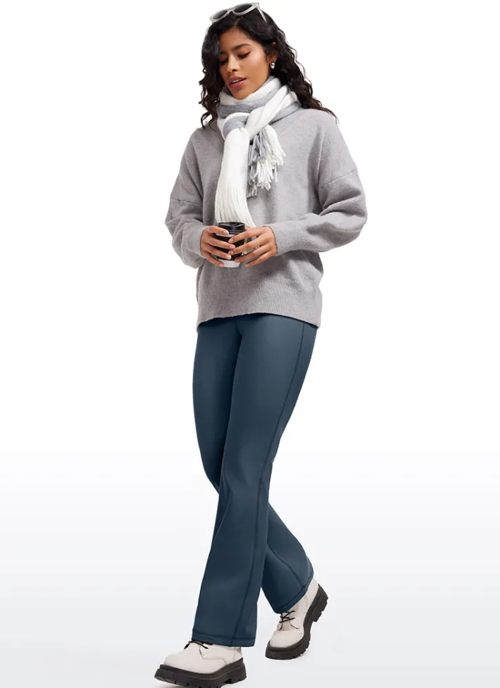 Best Sale CRZ YOGA Fleece Lined Flare Leggings 31"