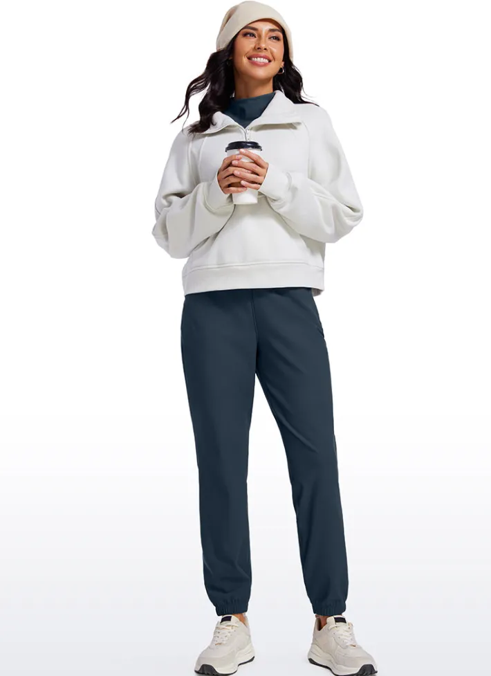 Clearance CRZ YOGA Fleece Lined High Waisted Joggers 28"