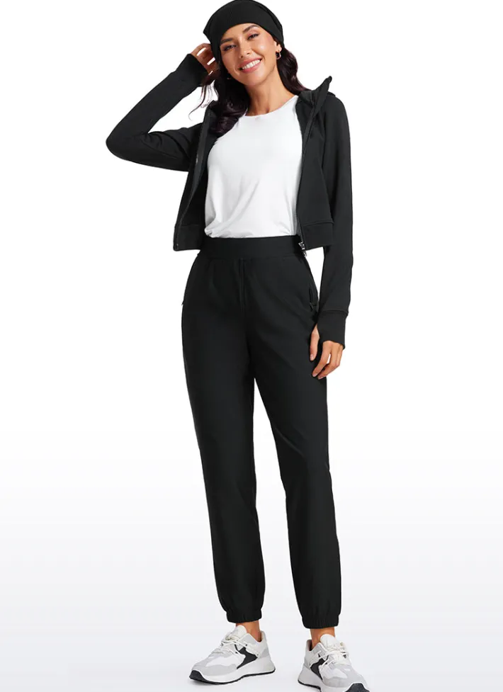 Clearance CRZ YOGA Fleece Lined High Waisted Joggers 28"