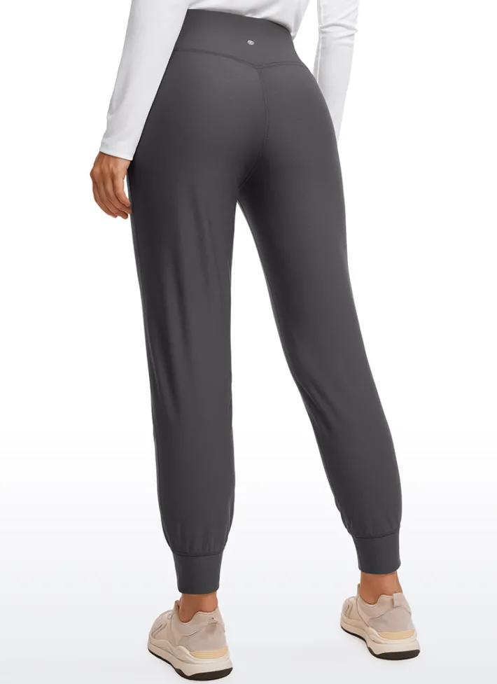 Clearance CRZ YOGA Fleece Lined Soft Workout Joggers with Pockets 27.5"