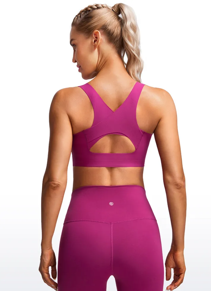Store CRZ YOGA Flex Sculpt Racerback Sports Bra U Neck
