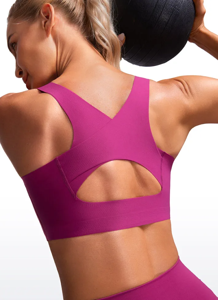 Store CRZ YOGA Flex Sculpt Racerback Sports Bra U Neck