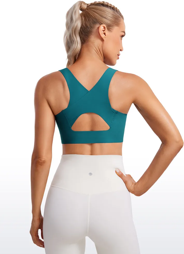 Store CRZ YOGA Flex Sculpt Racerback Sports Bra U Neck