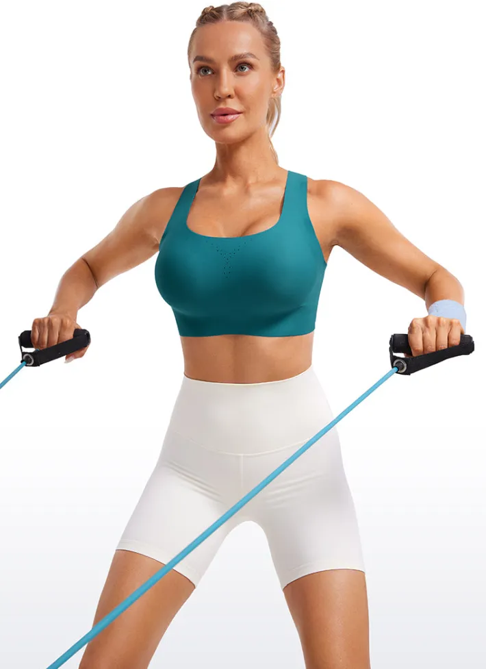 Store CRZ YOGA Flex Sculpt Racerback Sports Bra U Neck