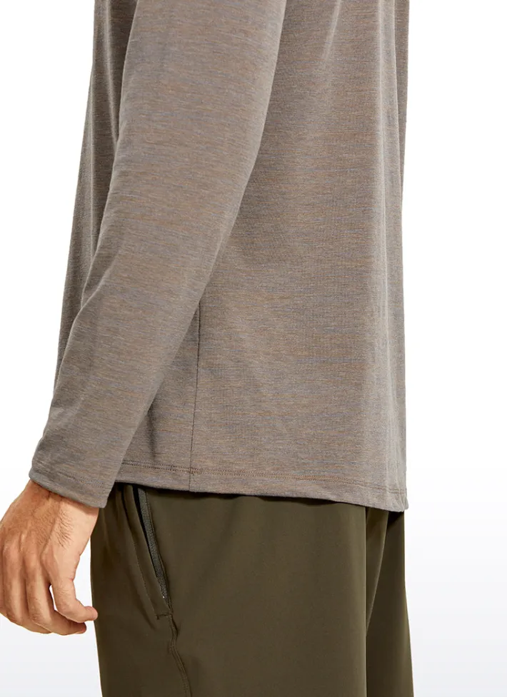 Shop CRZ YOGA Heather Polo Long Sleeves