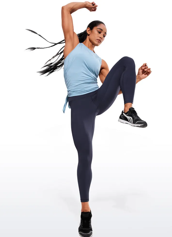 Hot CRZ YOGA Hugged Feeling Compression Leggings 25''