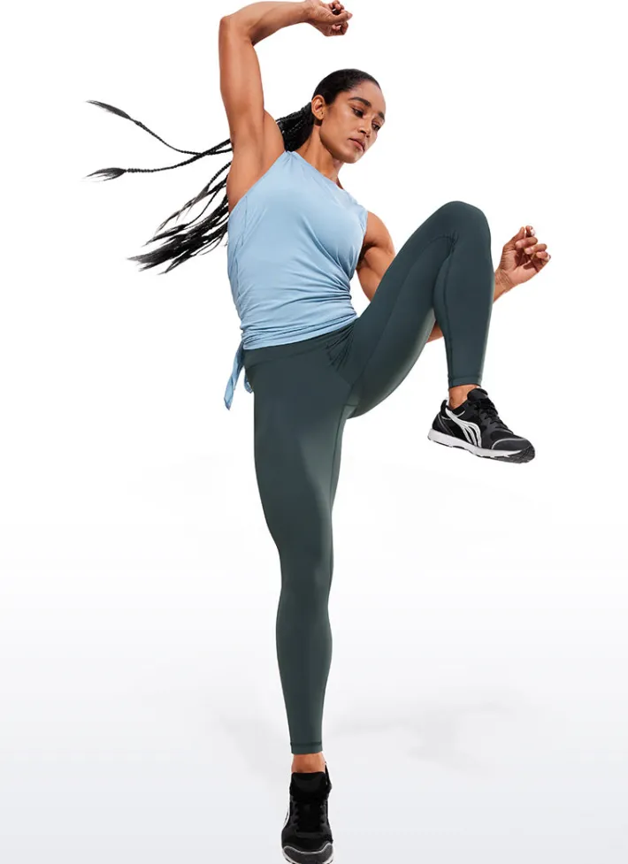 Cheap CRZ YOGA Hugged Feeling Compression Leggings 28''