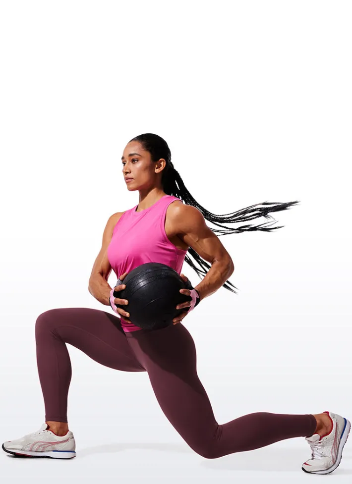 Cheap CRZ YOGA Hugged Feeling Compression Leggings 28''