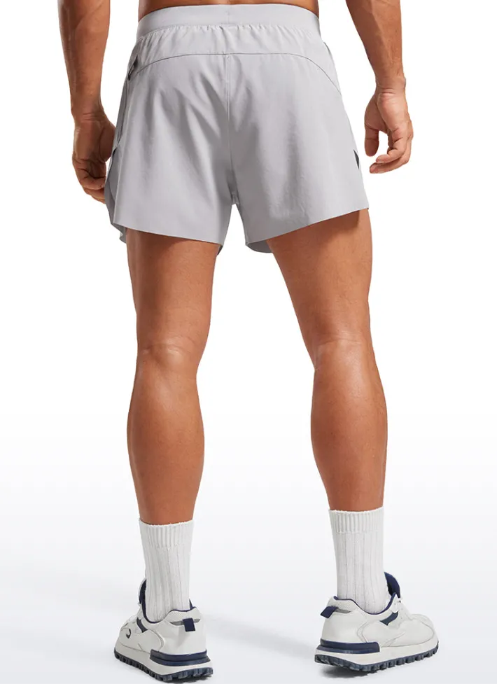 Cheap CRZ YOGA 2 in 1 Side Split Dolphin Shorts 4'' with Pockets