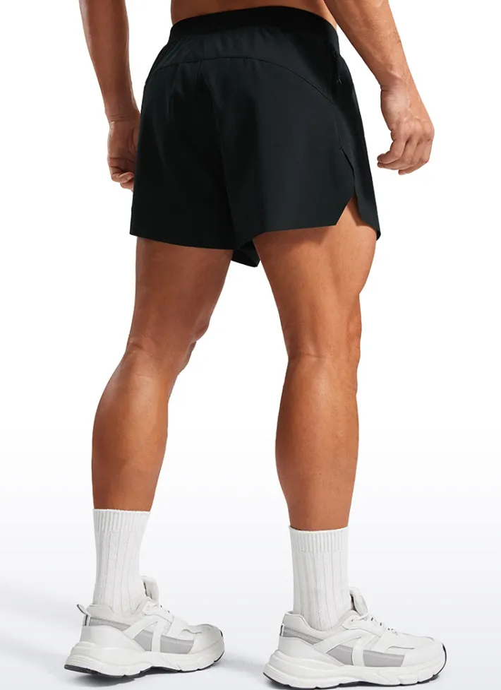 Cheap CRZ YOGA 2 in 1 Side Split Dolphin Shorts 4'' with Pockets