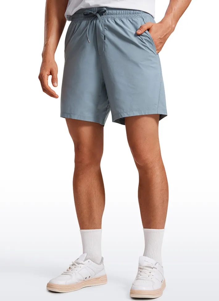 Cheap CRZ YOGA Lightweight Athletic Pocketed Shorts 7''- Linerless