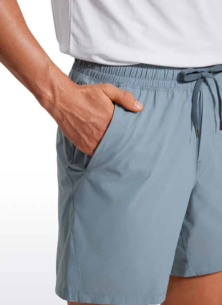 Cheap CRZ YOGA Lightweight Athletic Pocketed Shorts 7''- Linerless