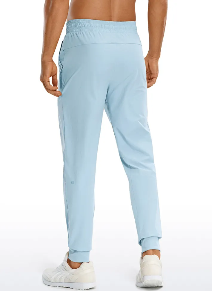 Discount CRZ YOGA Lightweight Joggers Zip Pockets 29'' Chambray Blue