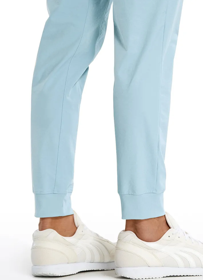 Discount CRZ YOGA Lightweight Joggers Zip Pockets 29'' Chambray Blue