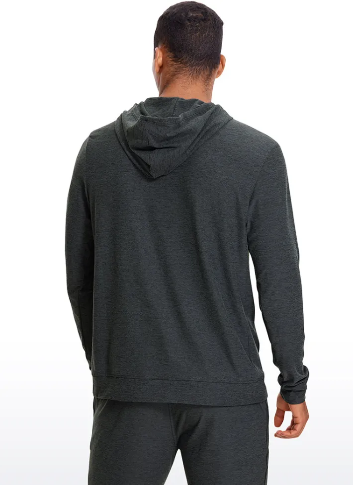 Best Sale CRZ YOGA Lightweight Long Sleeve Hoodies with Pocket