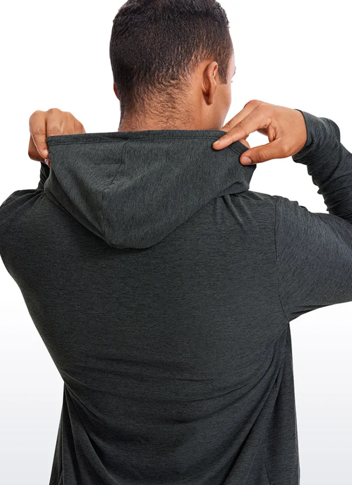 Best Sale CRZ YOGA Lightweight Long Sleeve Hoodies with Pocket
