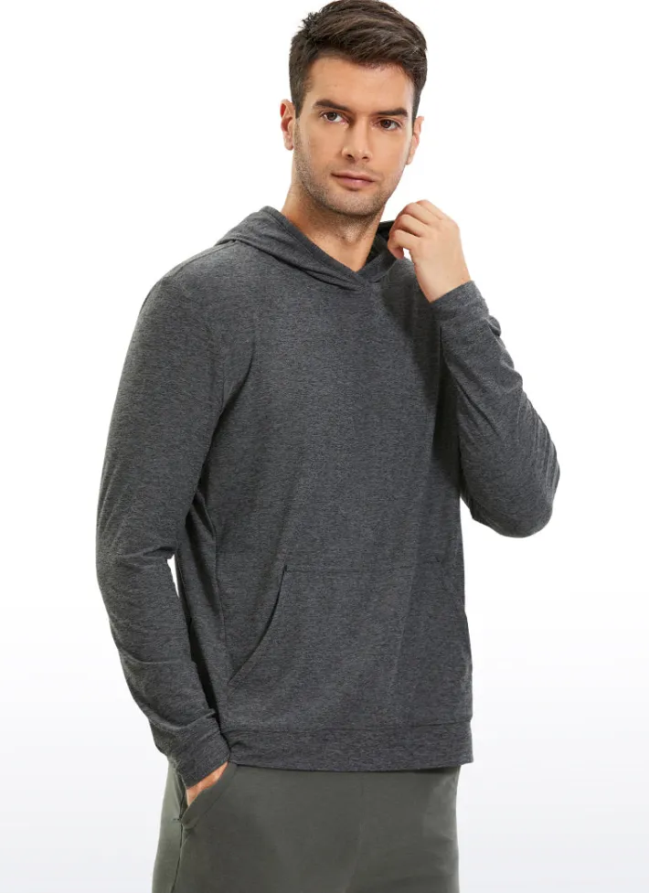 Best Sale CRZ YOGA Lightweight Long Sleeve Hoodies with Pocket
