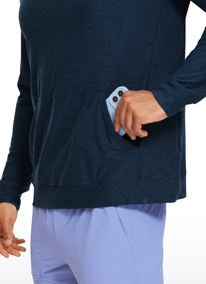 Best Sale CRZ YOGA Lightweight Long Sleeve Hoodies with Pocket