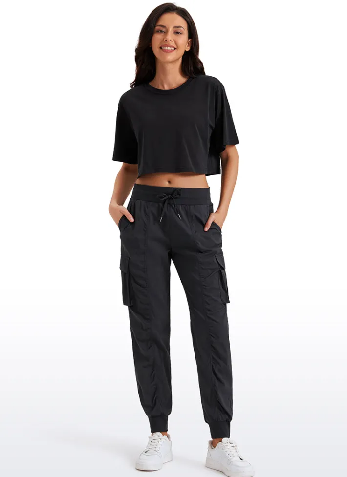 Flash Sale CRZ YOGA Lightweight Mid Rise Joggers with Pockets 28.5'' - Ruched