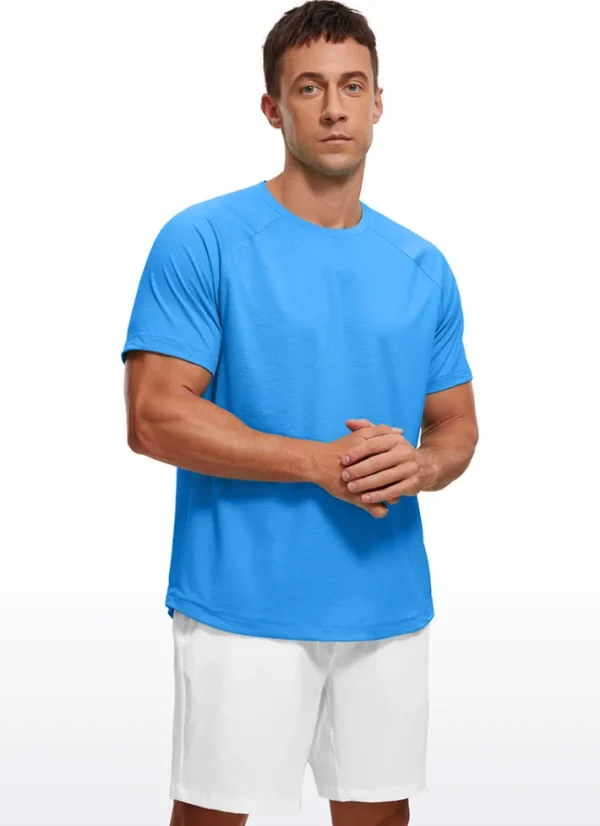 New CRZ YOGA Lightweight Quick Dry Short Sleeves Crew Neck
