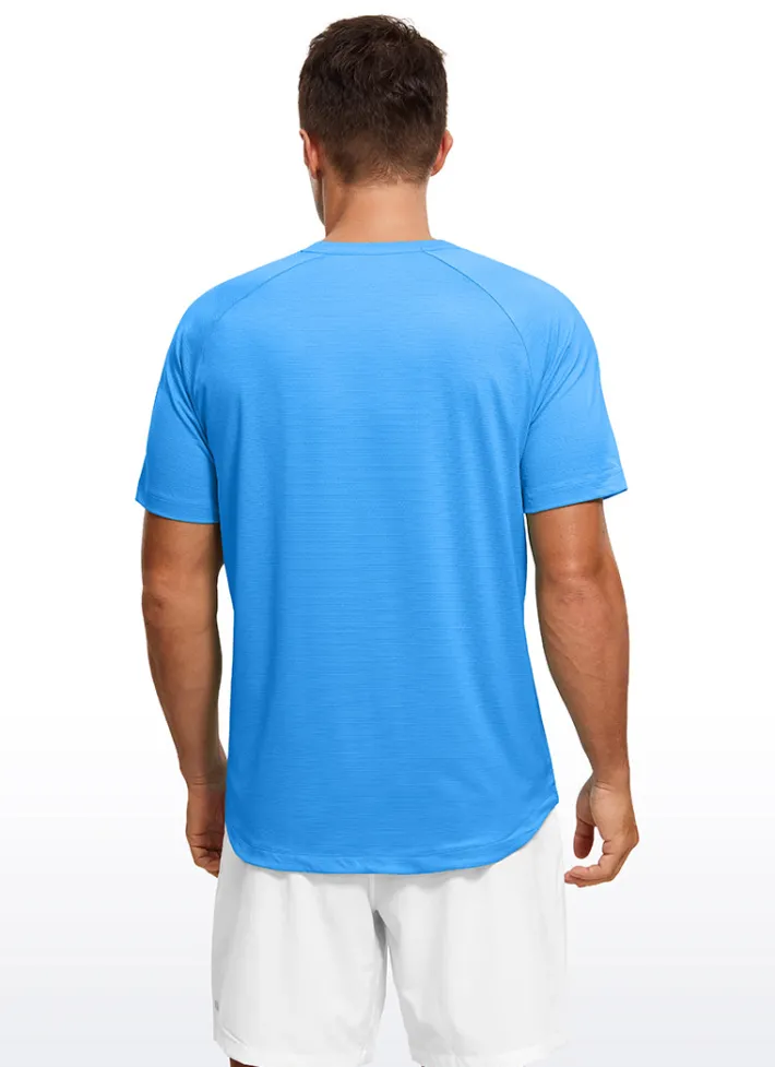 New CRZ YOGA Lightweight Quick Dry Short Sleeves Crew Neck