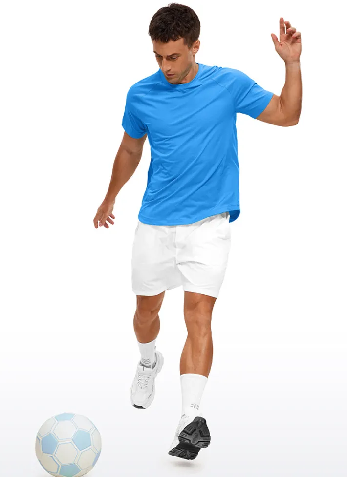 New CRZ YOGA Lightweight Quick Dry Short Sleeves Crew Neck