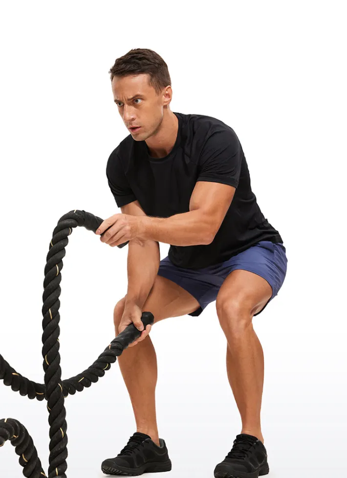New CRZ YOGA Lightweight Quick Dry Short Sleeves Crew Neck
