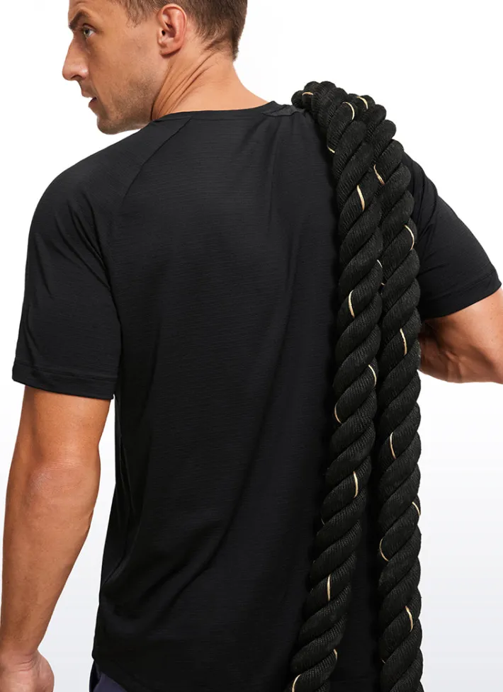 New CRZ YOGA Lightweight Quick Dry Short Sleeves Crew Neck