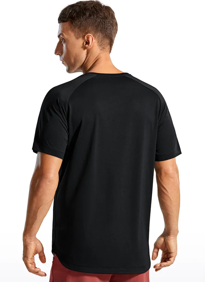 Outlet CRZ YOGA Lightweight Quick Dry Short sleeves Round Neck