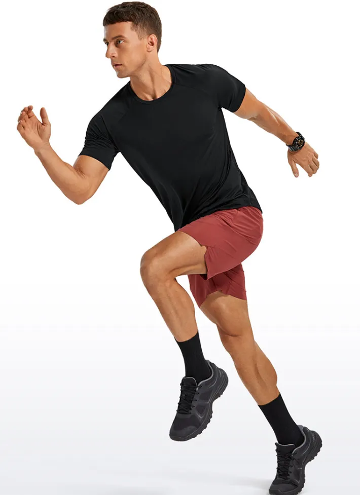 Outlet CRZ YOGA Lightweight Quick Dry Short sleeves Round Neck