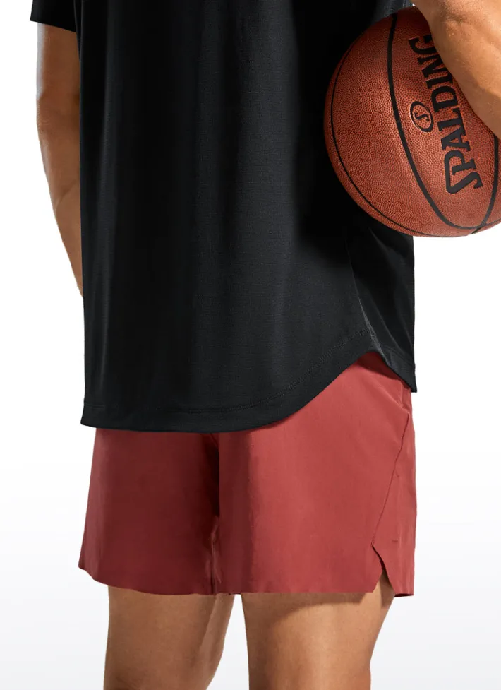 Outlet CRZ YOGA Lightweight Quick Dry Short sleeves Round Neck