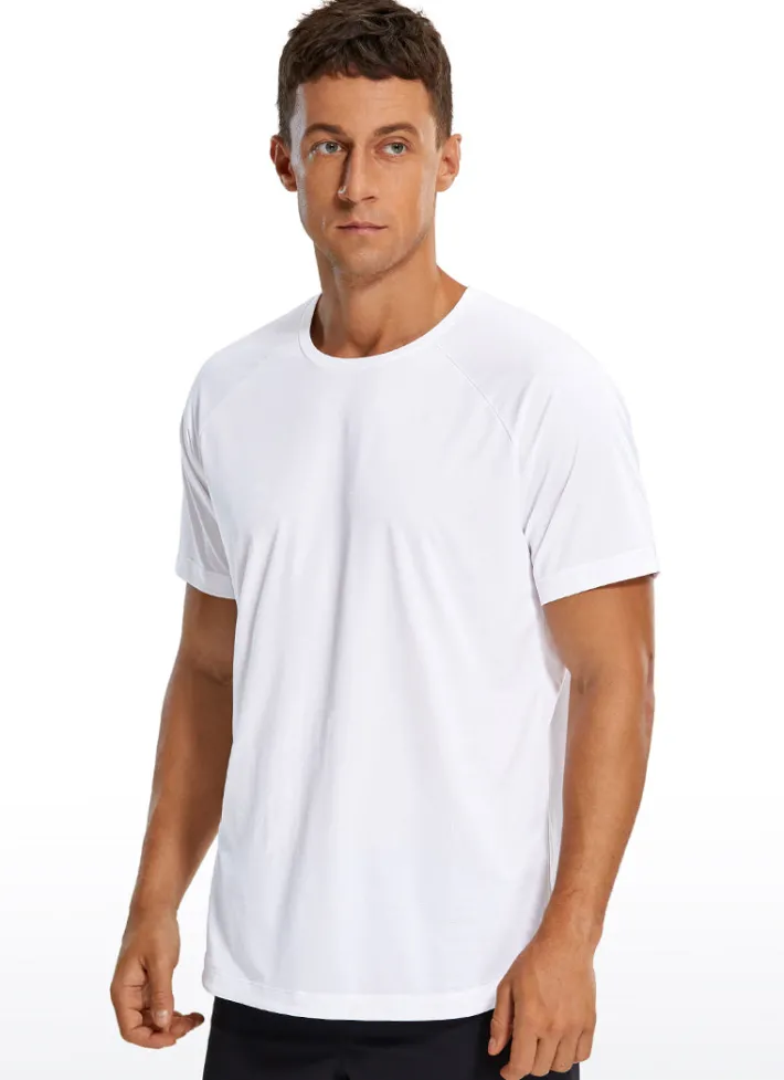 Outlet CRZ YOGA Lightweight Quick Dry Short sleeves Round Neck