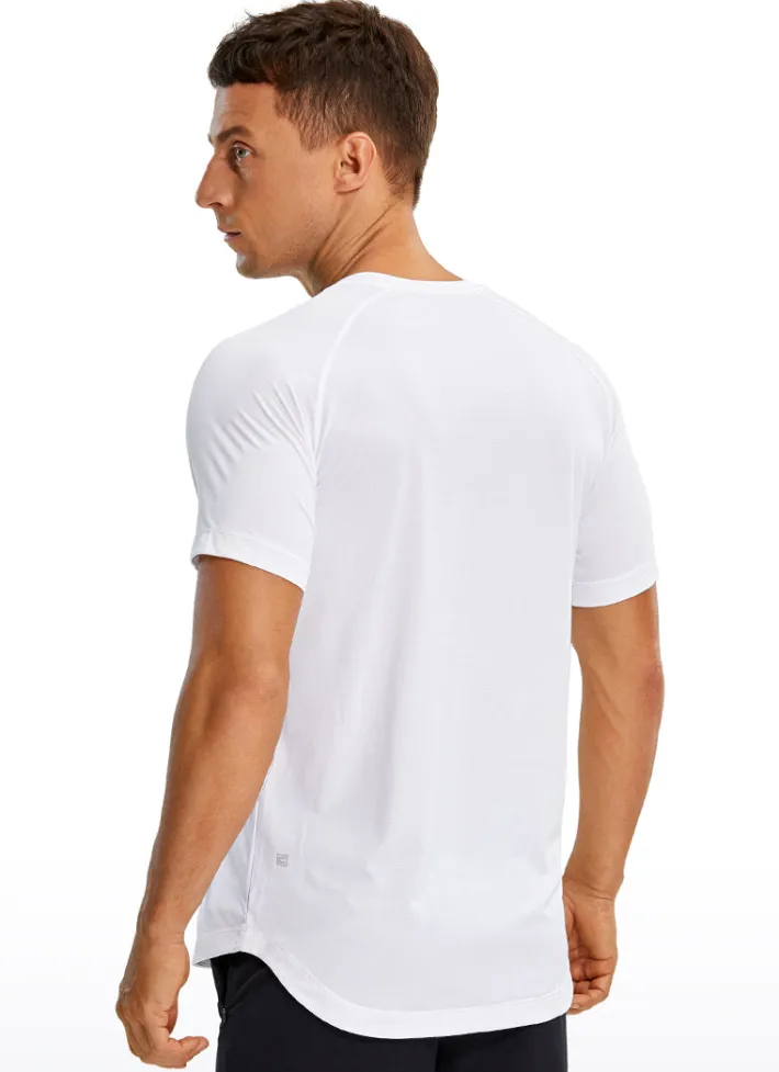 Outlet CRZ YOGA Lightweight Quick Dry Short sleeves Round Neck