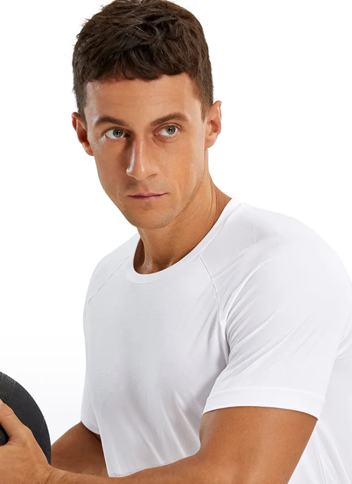 Outlet CRZ YOGA Lightweight Quick Dry Short sleeves Round Neck