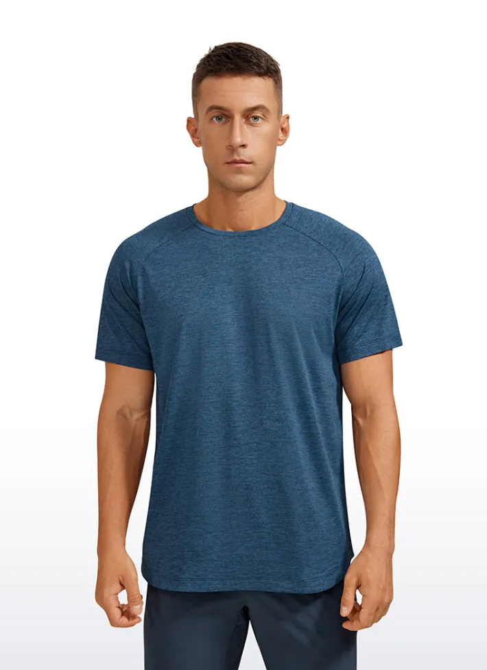 Outlet CRZ YOGA Lightweight Quick Dry Short sleeves Round Neck