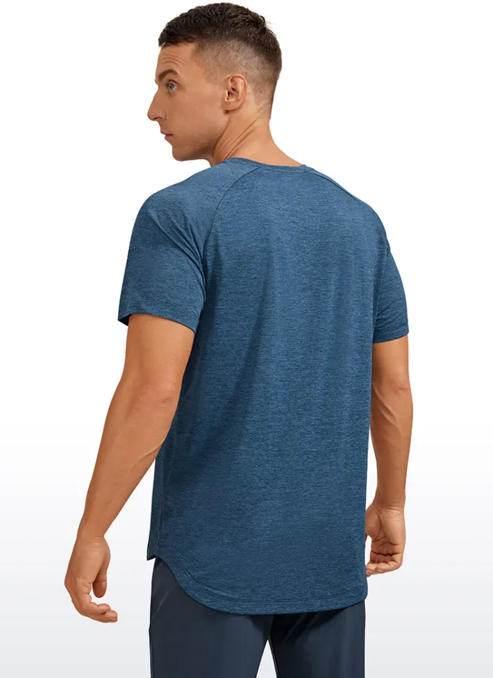 Outlet CRZ YOGA Lightweight Quick Dry Short sleeves Round Neck