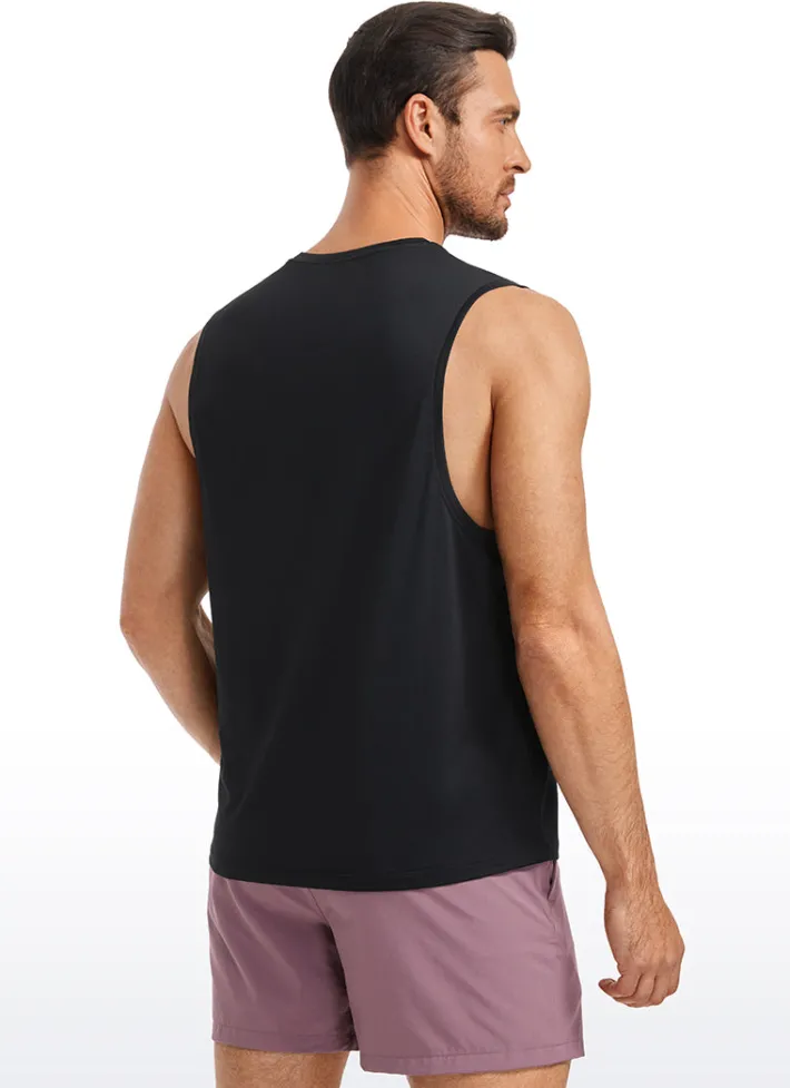 Best CRZ YOGA Lightweight Quick Dry Tank Tops Round Neck